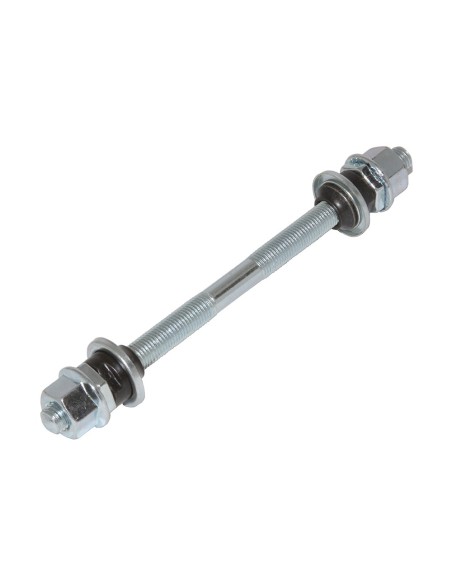 Rear Hub Axle 3/8x175mm Chrome.